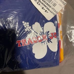 Trader Joes crewmate tee’s.